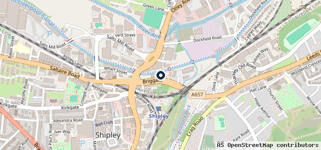 Map showing the location of Kwik Fit - Shipley