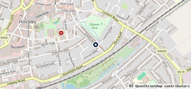Map showing the location of EJ Auto’s