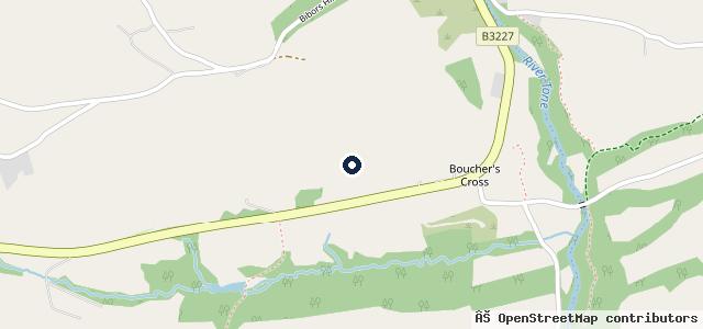 Map showing the location of Waterrow Service Station