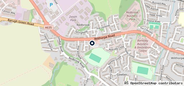 Map showing the location of Hayselden Volkswagen (Barnsley)