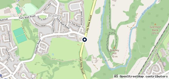 Map showing the location of Lindop Toyota Wrexham