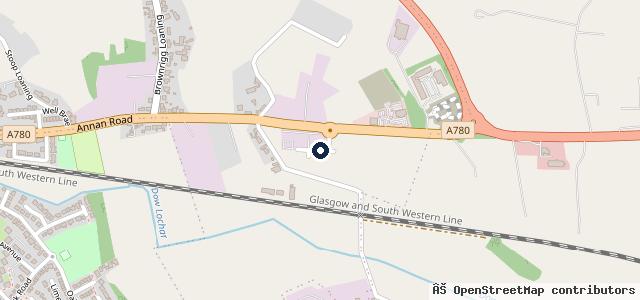 Map showing the location of Park's Volkswagen Dumfries