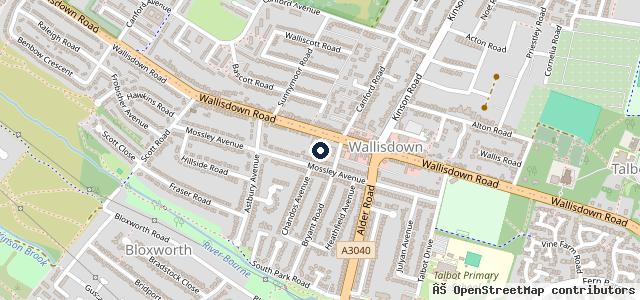 Map showing the location of Marshall BMW Bournemouth (Sales)