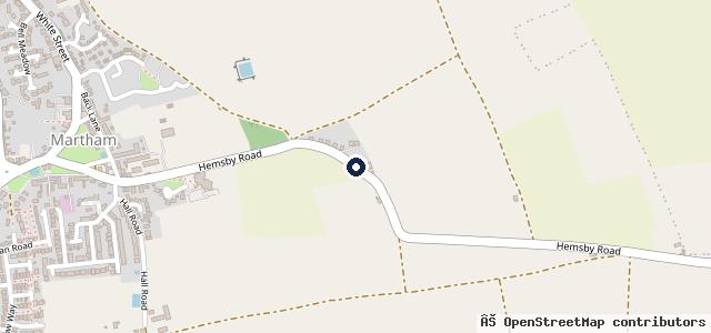 Map showing the location of Martham Auto Centre