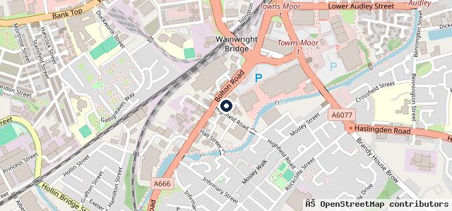 Map showing the location of Mayfield Street Garage & MOT Centre