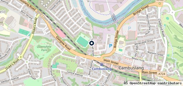 Map showing the location of Somervell MOT Station