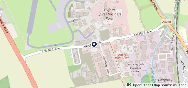 Map showing the location of Mercedes-Benz and smart of Oxford
