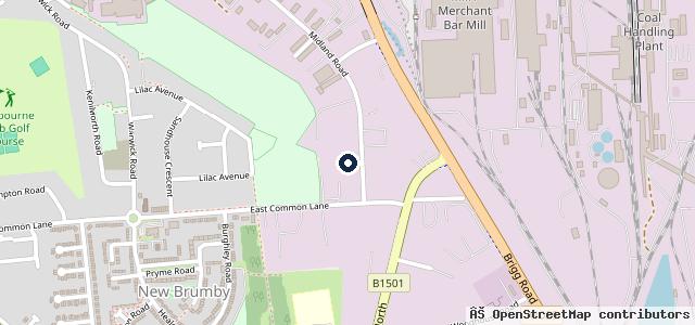 Map showing the location of Midland Service Garage