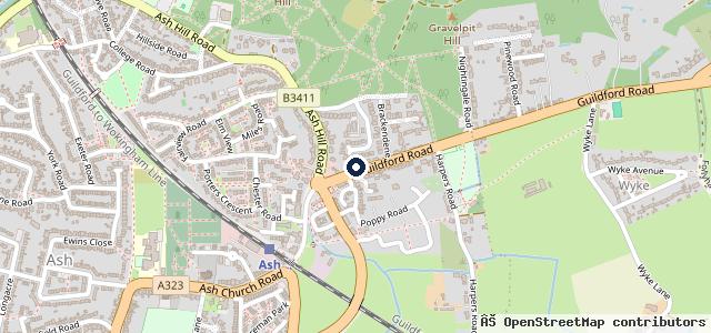 Map showing the location of Dover Garage Aldershot | Aldershot