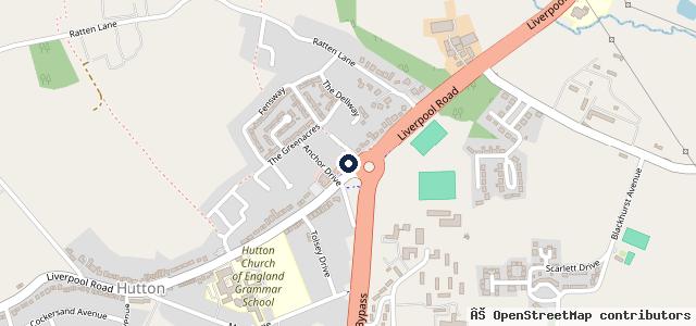 Map showing the location of Anchor Service Station