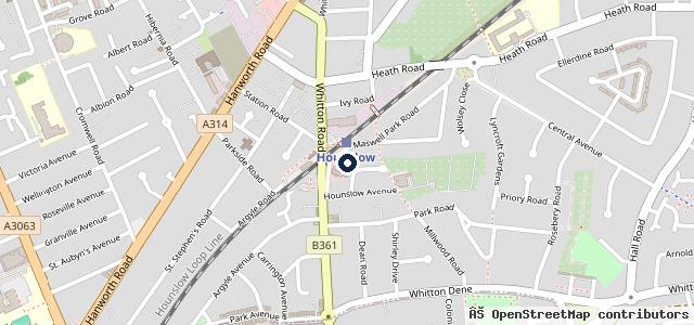 Map showing the location of MOT and Car Repair Centre