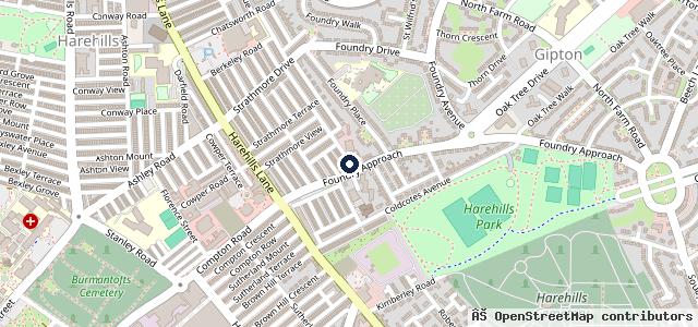 Map showing the location of Motorcare Leeds Ltd