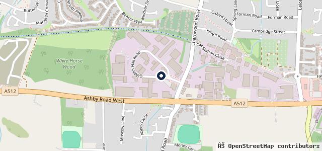 Map showing the location of NAPA Auto Parts (Shepshed)