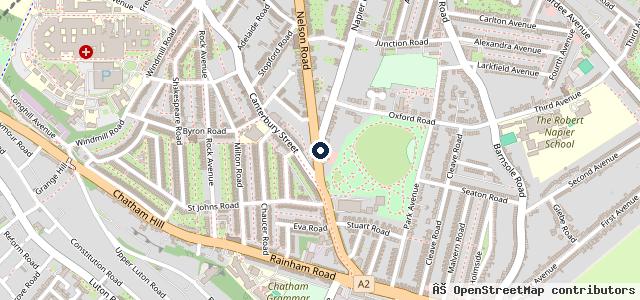 Map showing the location of Napier Service Centre