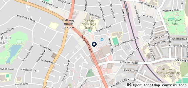 Map showing the location of Naz's Mot LTD