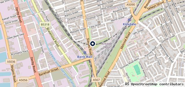 Map showing the location of North West Transmissions Ltd - Gearbox Specialists Liverpool