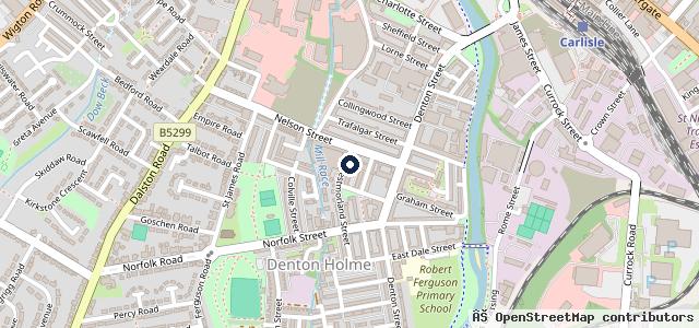 Map showing the location of Northwest Vehicle Services MOT and service centre