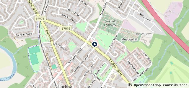 Map showing the location of Old Cross MOT Station