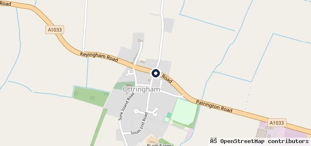Map showing the location of Ottringham Garage