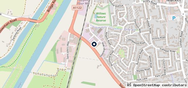 Map showing the location of R K Motors