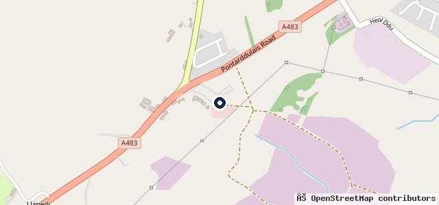 Map showing the location of Ray Thomas MOT Testing Centre