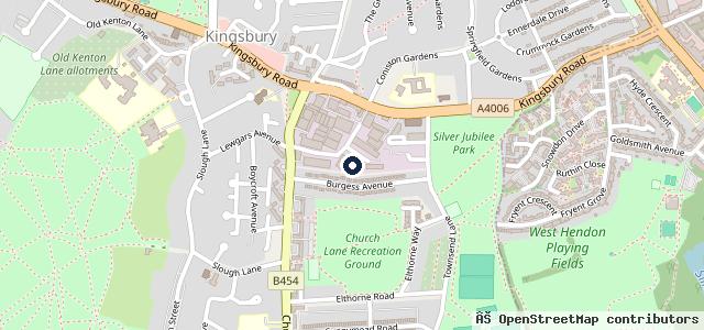 Map showing the location of Russell Automotive Centre