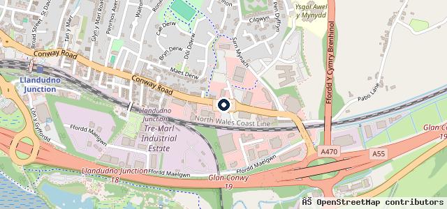 Map showing the location of The M O T Centre Ltd