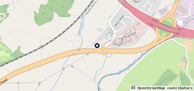Map showing the location of Mercedes-Benz of Bridgend
