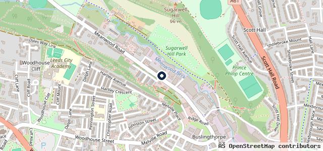 Map showing the location of Tyre Land Leeds