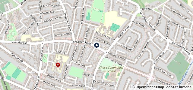 Map showing the location of Speedy Fit Tyre & Battery Service