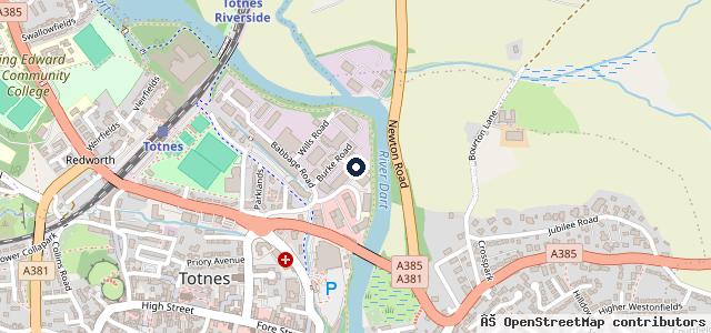 Map showing the location of Station Garage Totnes Ltd