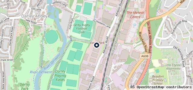 Map showing the location of Stratstone BMW Chesterfield