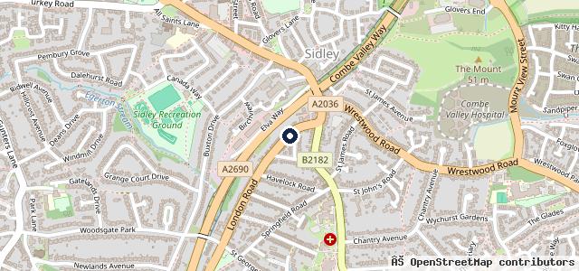 Map showing the location of Central Car Sales