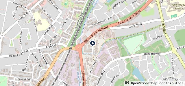 Map showing the location of End Lane Garage