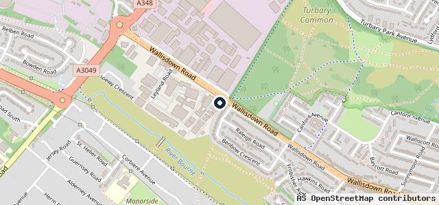 Map showing the location of TCVS Service Centre