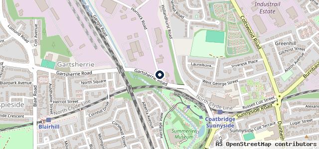 Map showing the location of Scott & Co