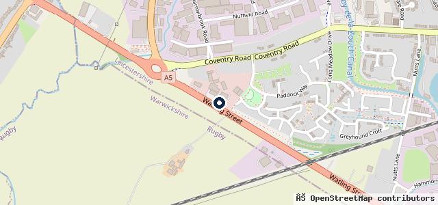 Map showing the location of Paynes Ford Transit Service Hinckley