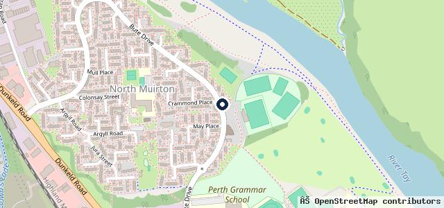 Map showing the location of Perth Garage
