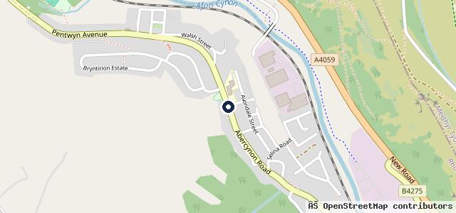 Map showing the location of Potchys M O T Station