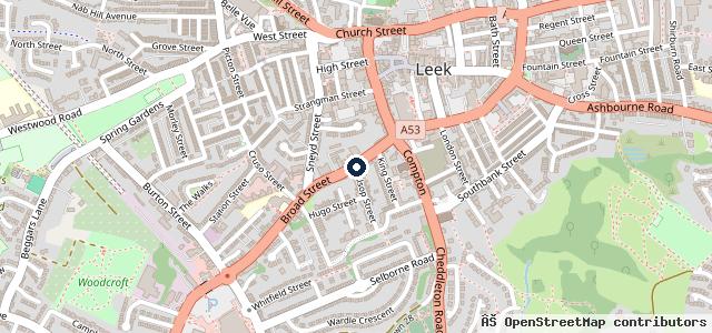 Map showing the location of This is Leek Staffordshire