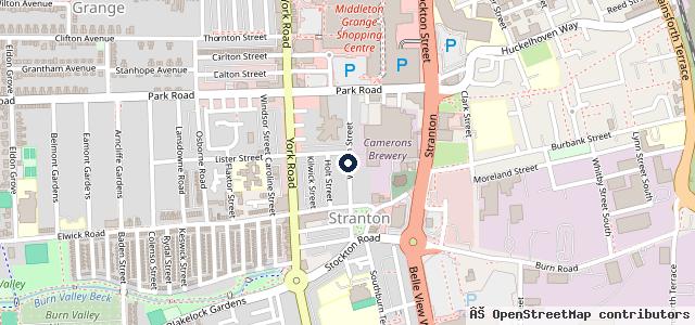 Map showing the location of Blue Star Autos