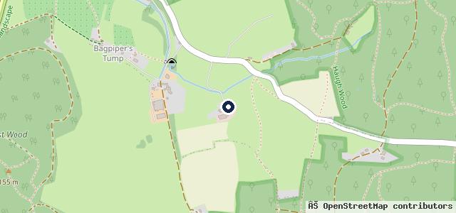 Map showing the location of The Moon Inn