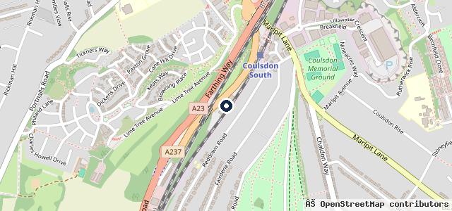 Map showing the location of Renault Croydon