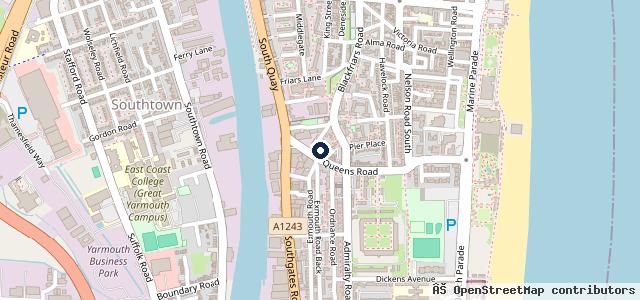 Map showing the location of Gooch & Sons Garage Services LTD