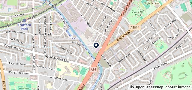 Map showing the location of Sevenways MOT Centre