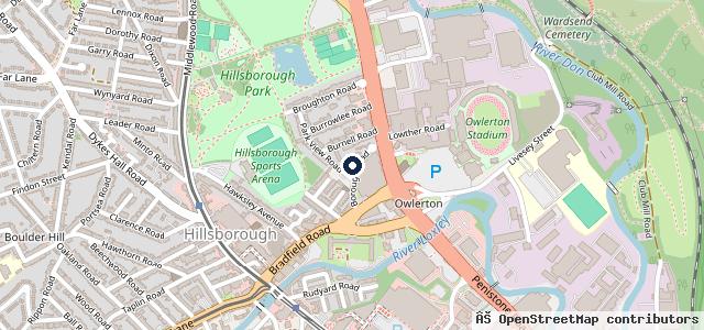 Map showing the location of South Yorkshire Auto Diagnostics