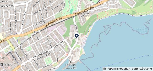 Map showing the location of Tyne Tyres