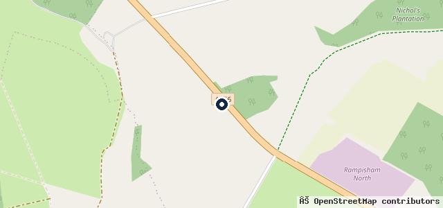 Map showing the location of Rampisham Garage