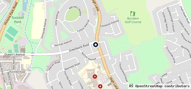 Map showing the location of Greenbank Motor Services