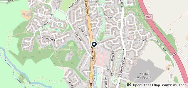 Map showing the location of Swansey MOT Centre